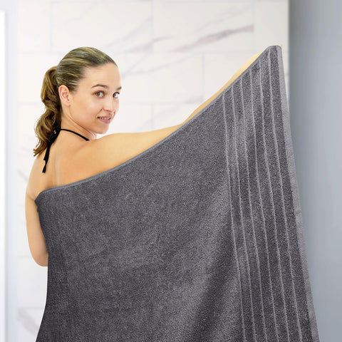 Tens Towels extra-large bath sheet offers roomy coverage for cozy wrapping