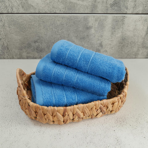 Tens Towels kitchen-use blue hand towels for quick drying.