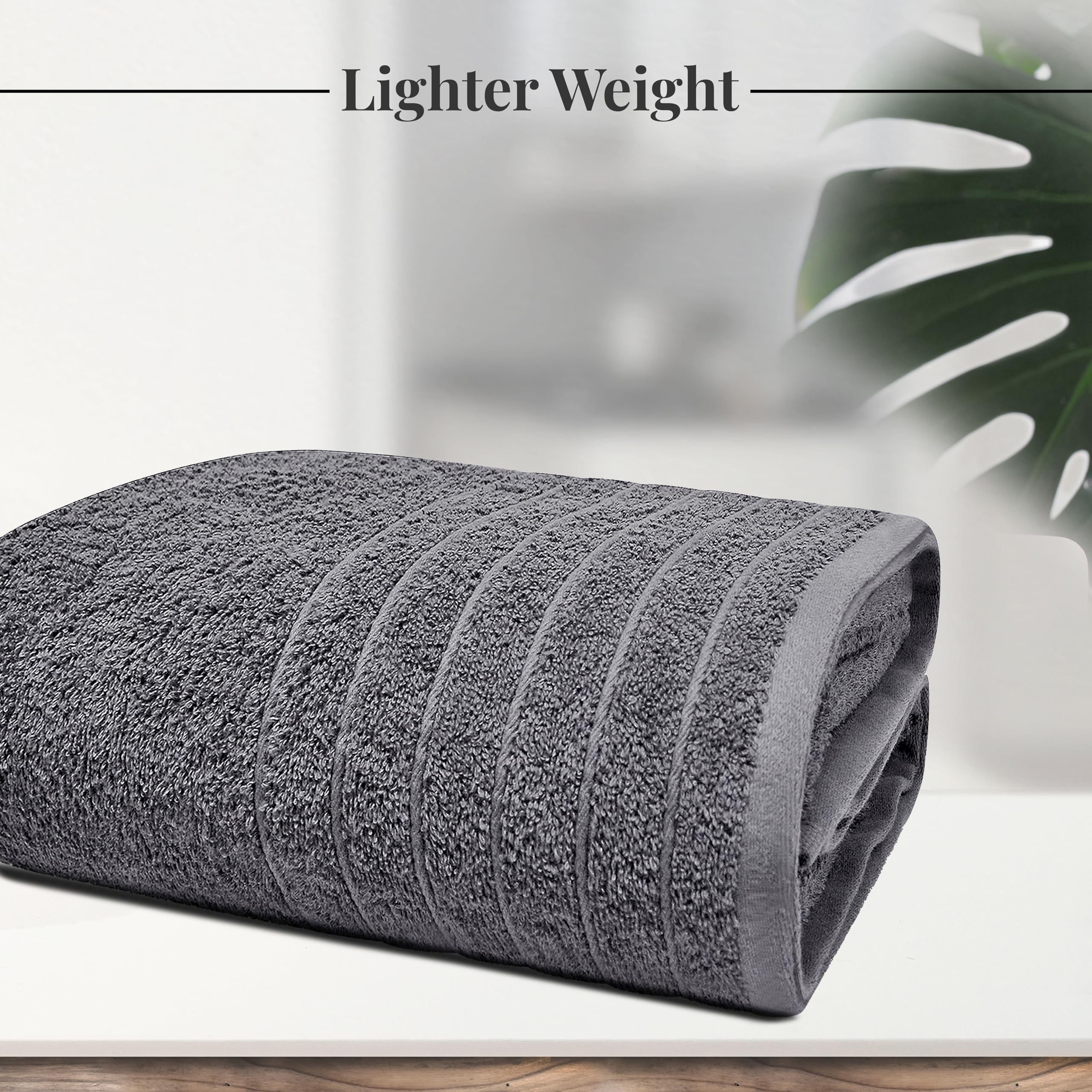 Tens Towels light-weight bath sheet dries quickly and travels easily