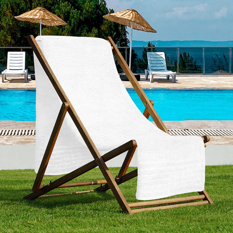 Tens Towels light-weight bath sheet shows easy portability and quick drying.
