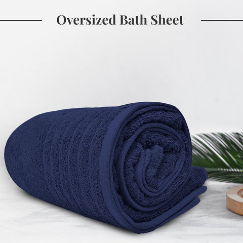 Tens Towels lightweight navy bath sheet suitable for travel