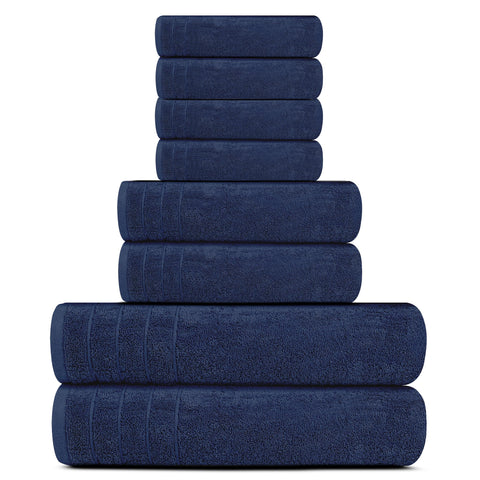 Tens Towels navy hand towel 16x28 in for everyday prep and absorbency.