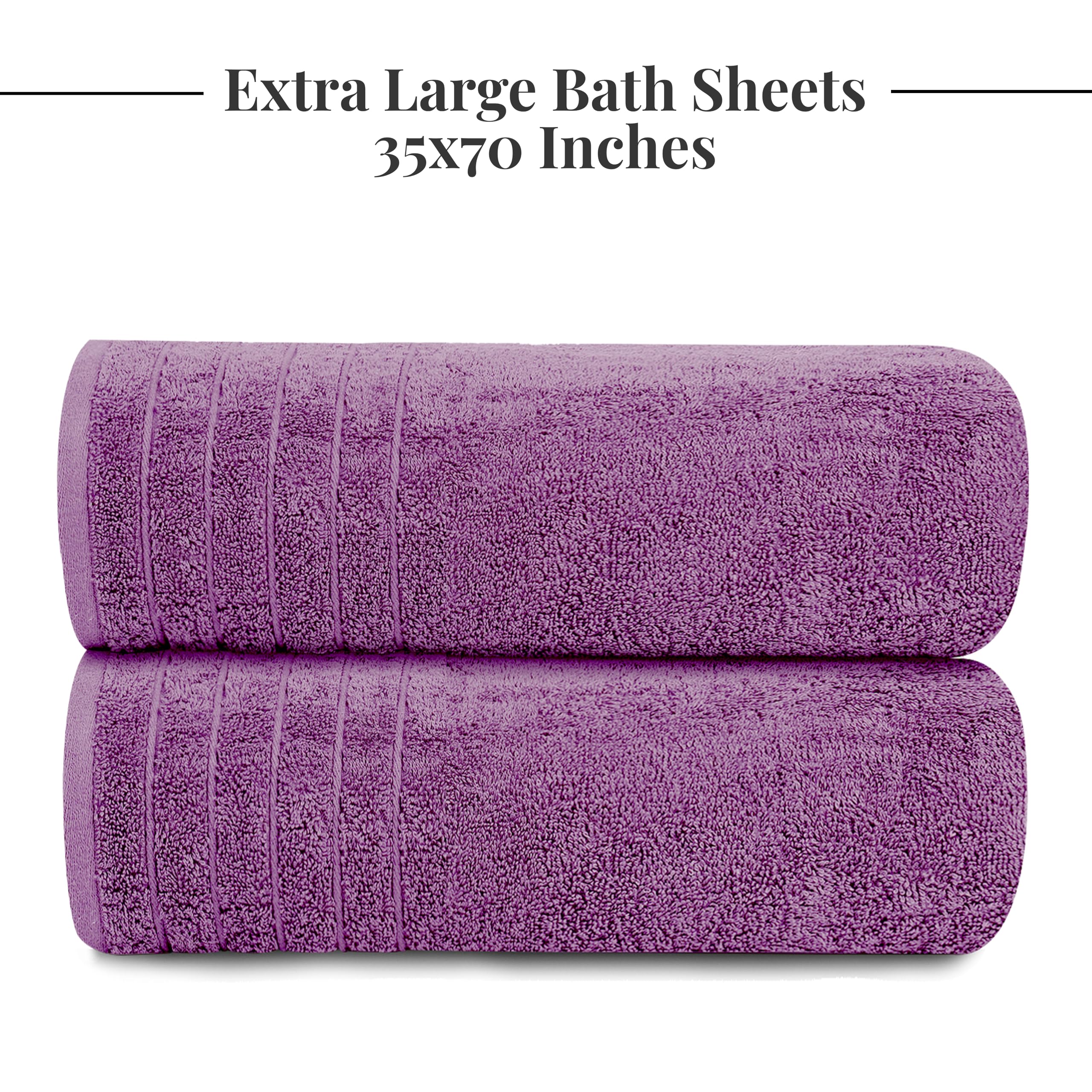 Oversized 35x70-inch sheets provide full coverage and wrap-around warmth.