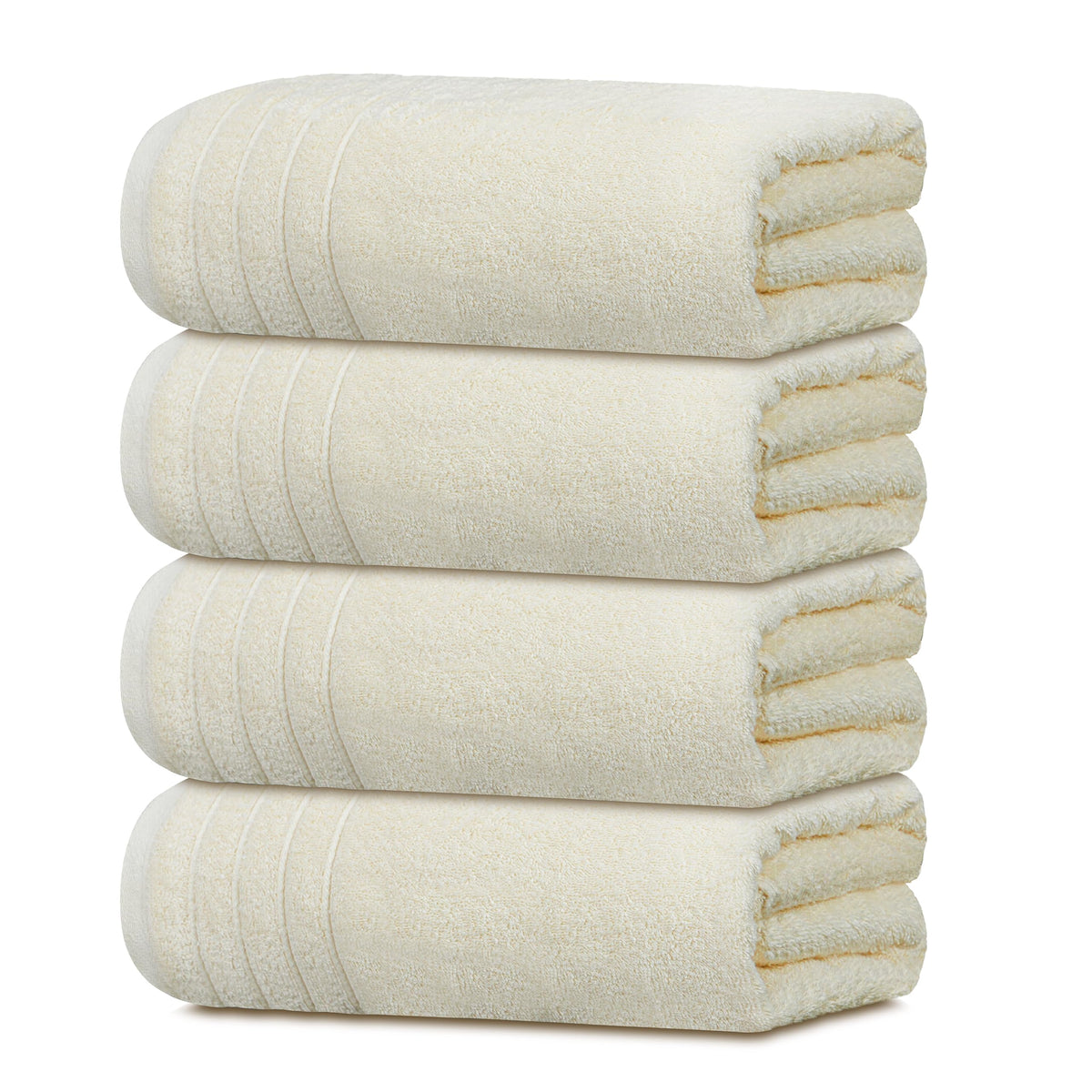 Tens Towels pack of 4 extra-large bath towels 30x60 inches for a generous wrap.