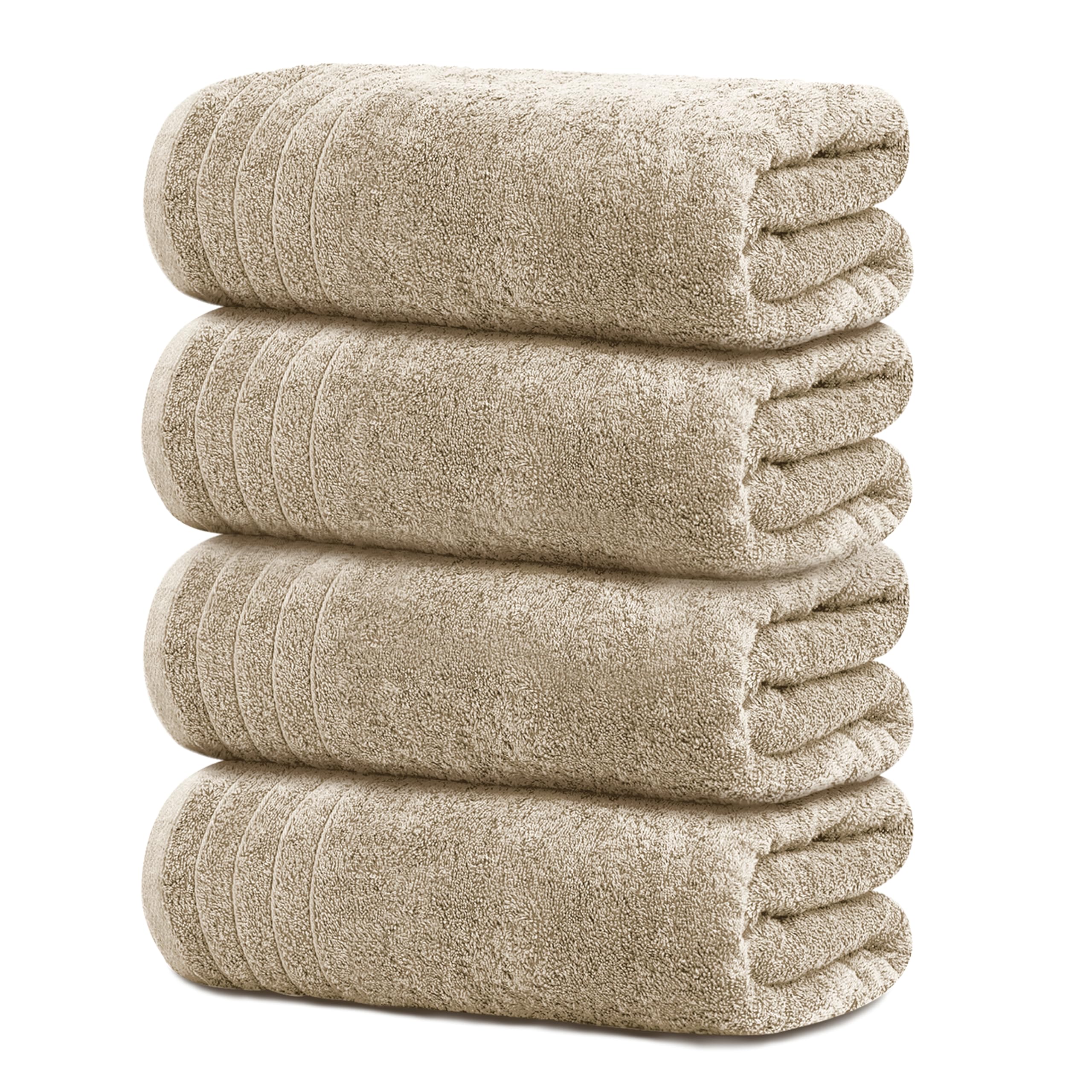 Tens Towels 4-pack extra-large 30x60 towels, soft and absorbent for luxurious drying