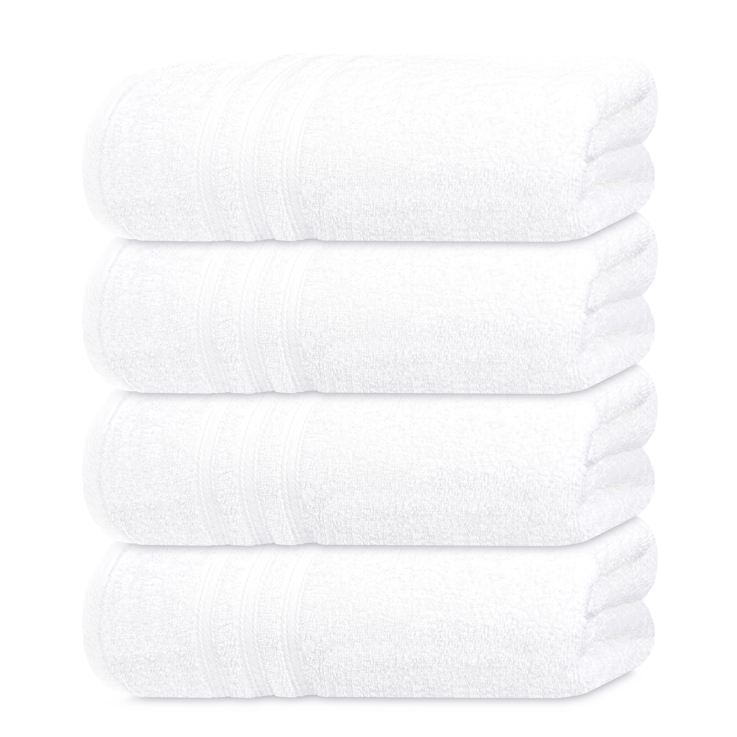 Tens Towels Pack 4 soft bath towels showing plush cotton texture for daily use