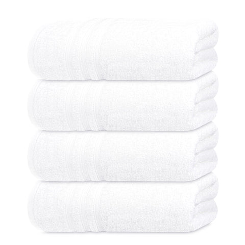 Tens Towels Pack 4 soft bath towels showing plush cotton texture for daily use