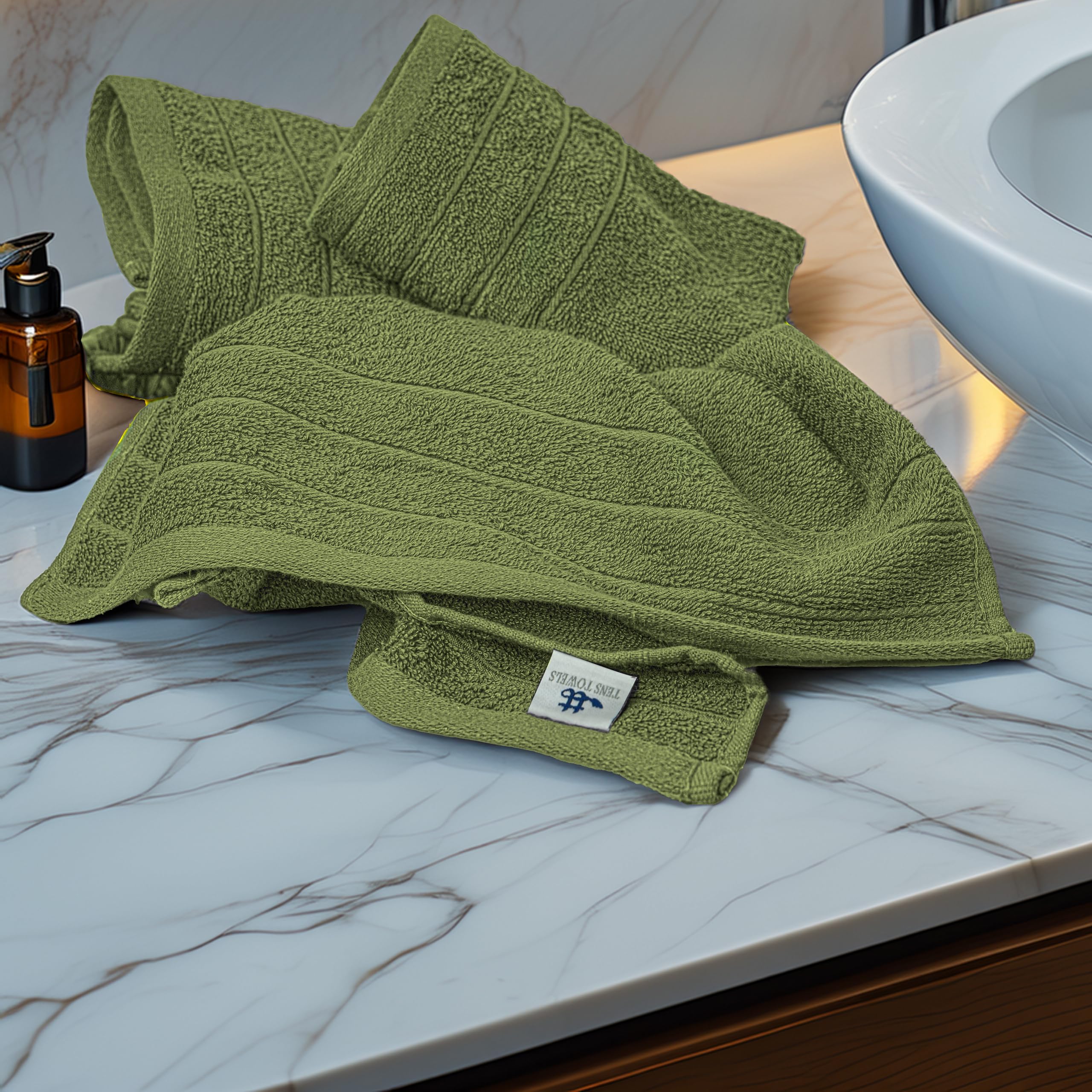 Tens Towels 16x28 inch towels ready for bathroom and kitchen use
