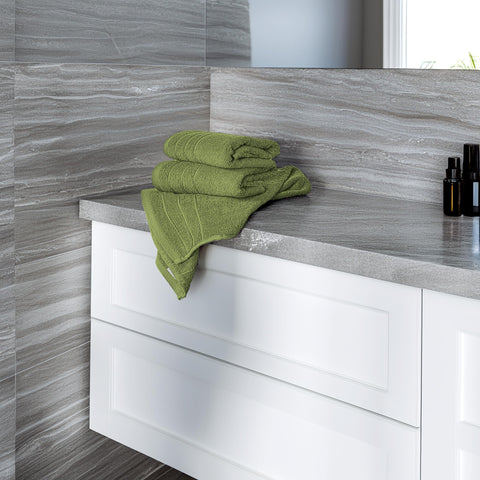Tens Towels lightweight 16x28 hand towel on rack demonstrates quick-dry performance