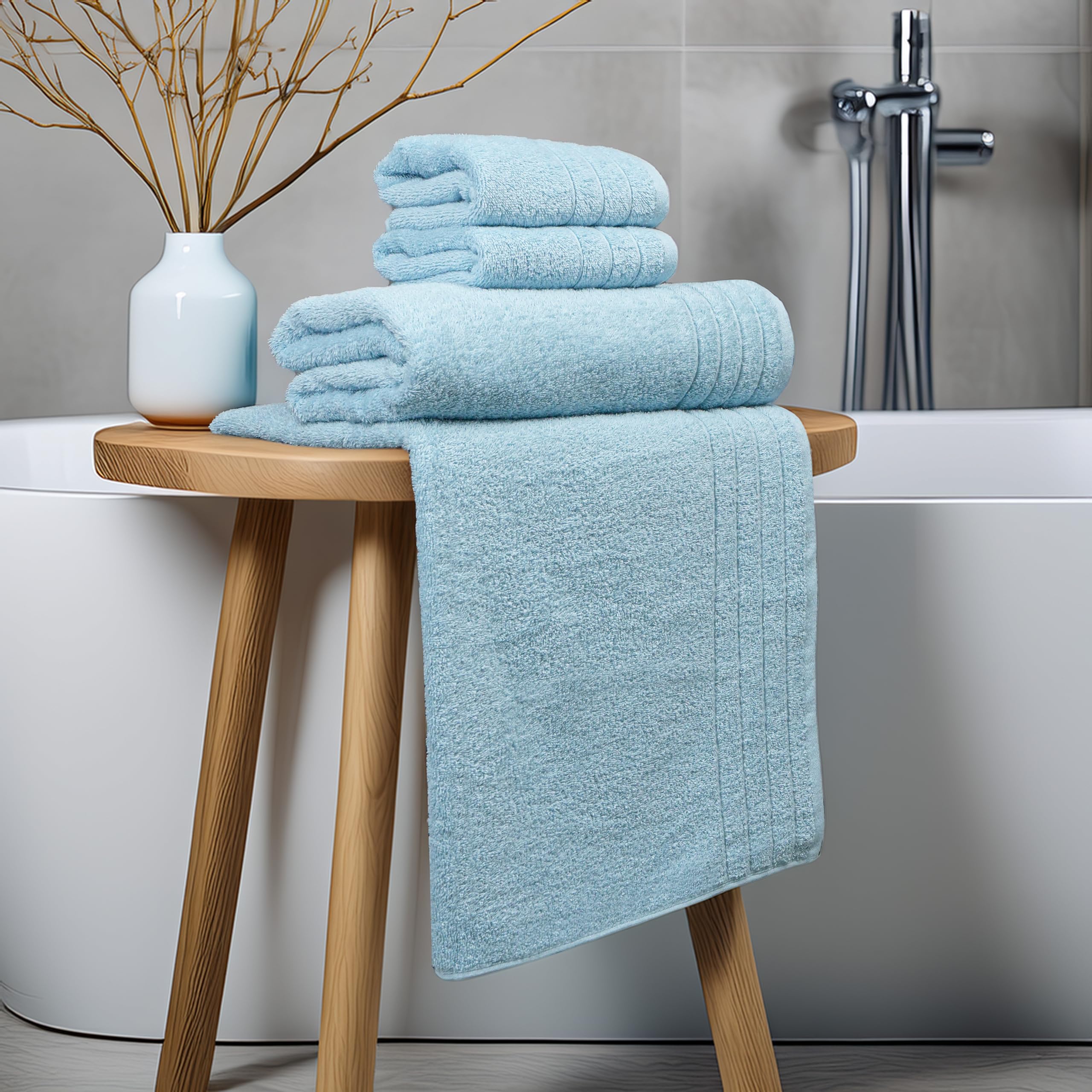 Tens Towels soft cotton fabric detail for comfort.