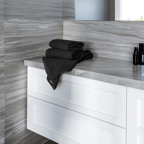 Tens Towels close-up on plush cotton fibers highlighting softness and quick-dry.