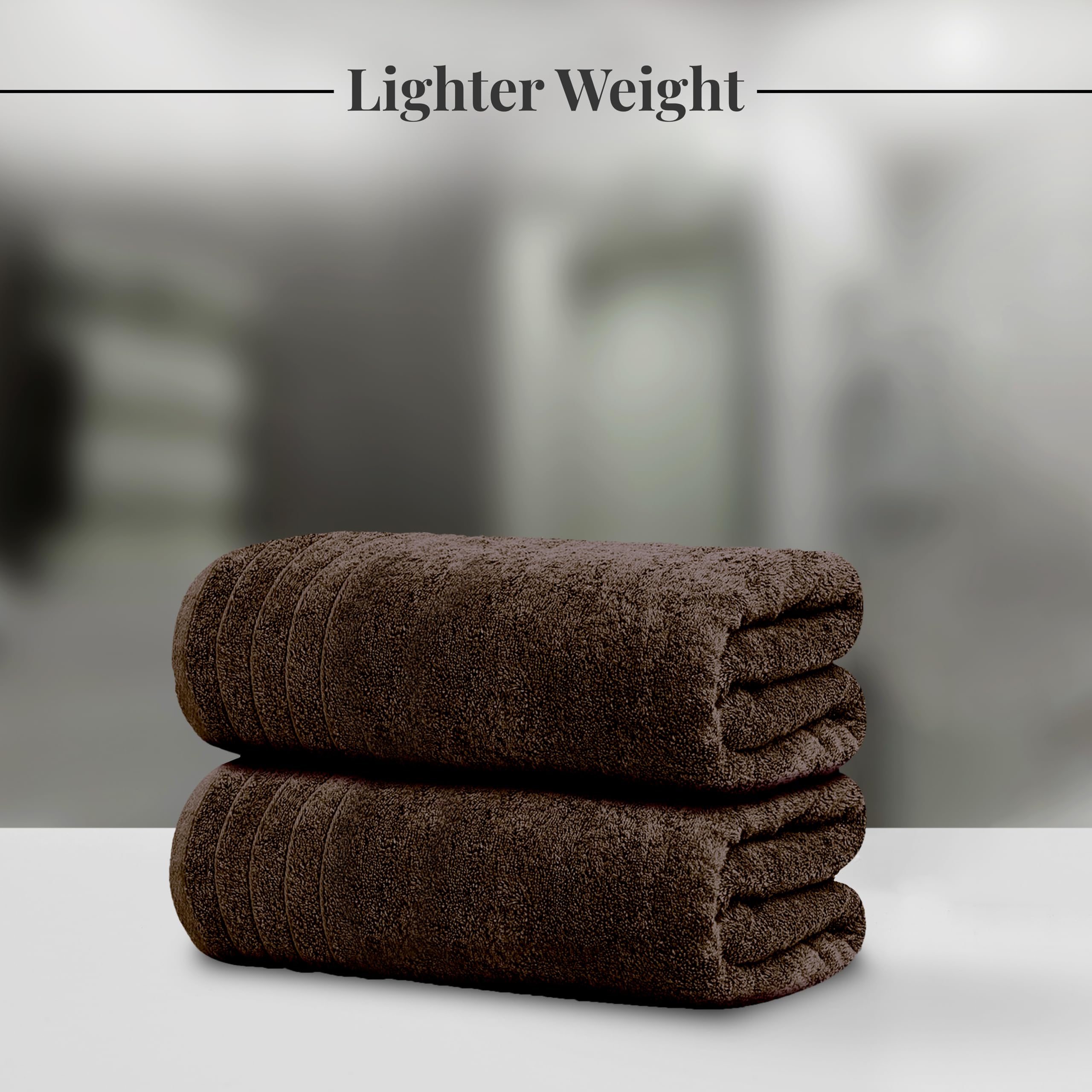 Tens Towels soft cotton texture provides plush feel after shower.