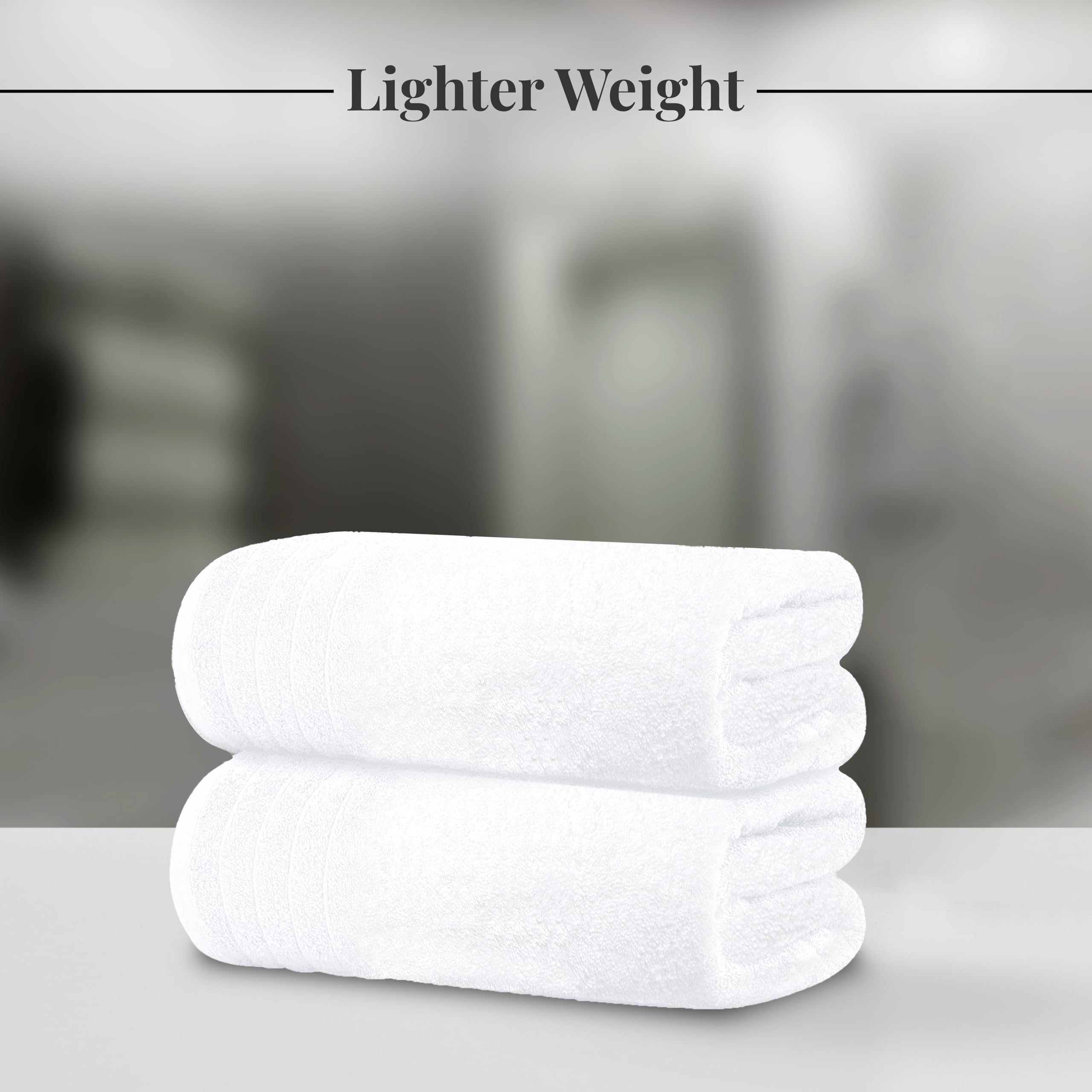 Close-up of Tens Towels soft cotton texture showing plush feel