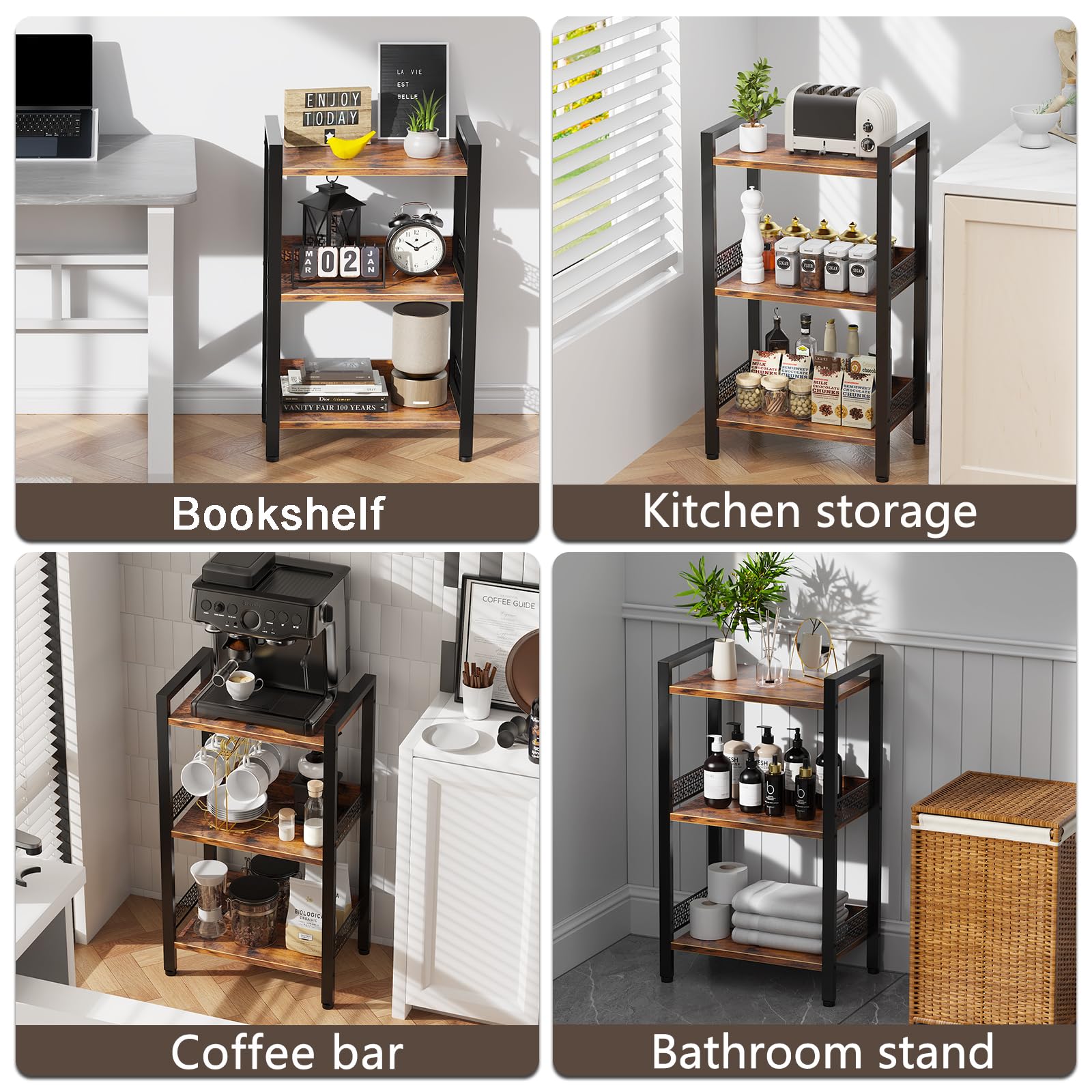 Tensirock versatile storage for books, decor, and daily essentials.