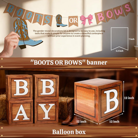 Tenshun tablecloth and banner set unifies western theme