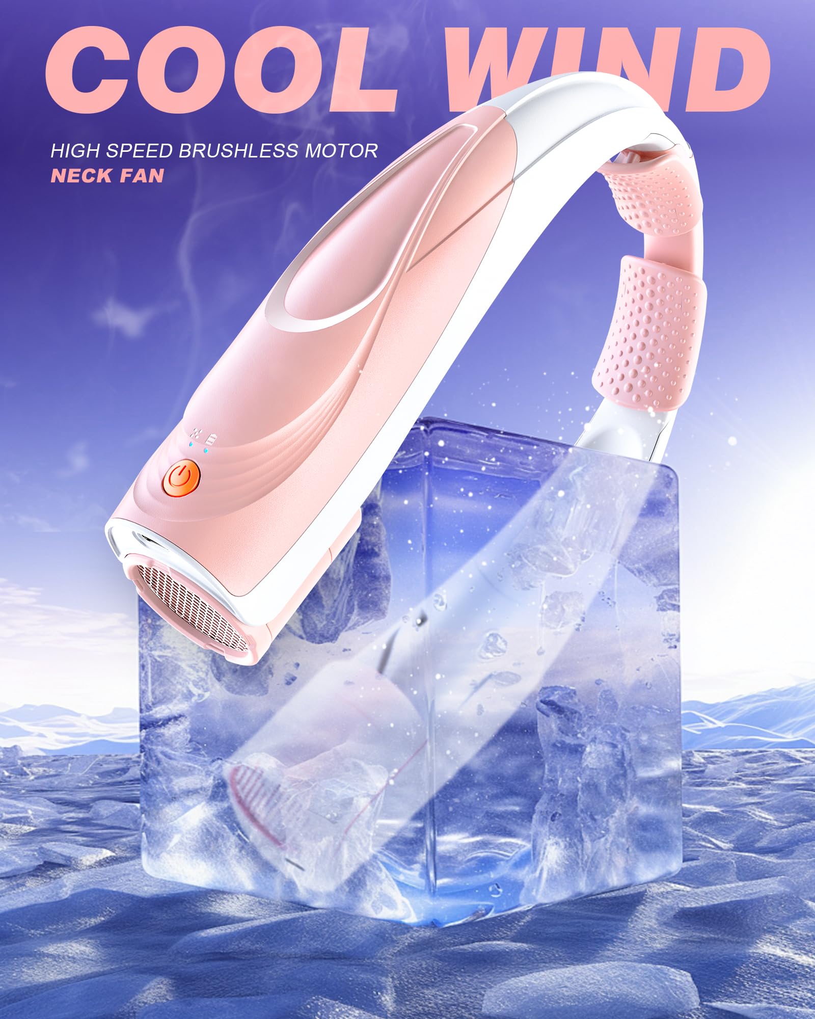 Tenvolti neck fan delivering 360-degree airflow around neck and face