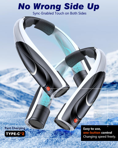 Tenvolti neck fan ideal for outdoor activities and office use.