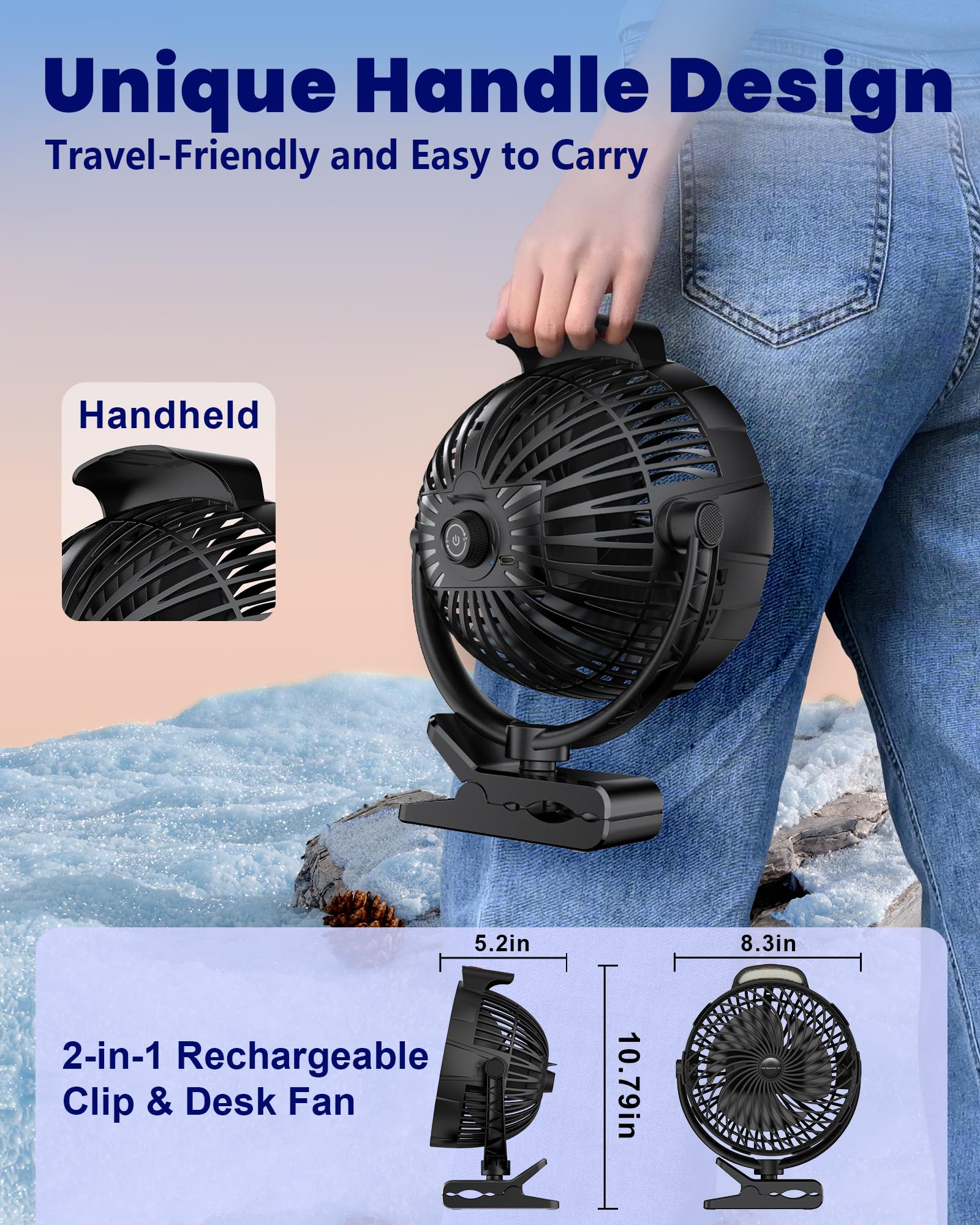 Tenvolti ultra-quiet airflow fan maintains calm while you work or rest