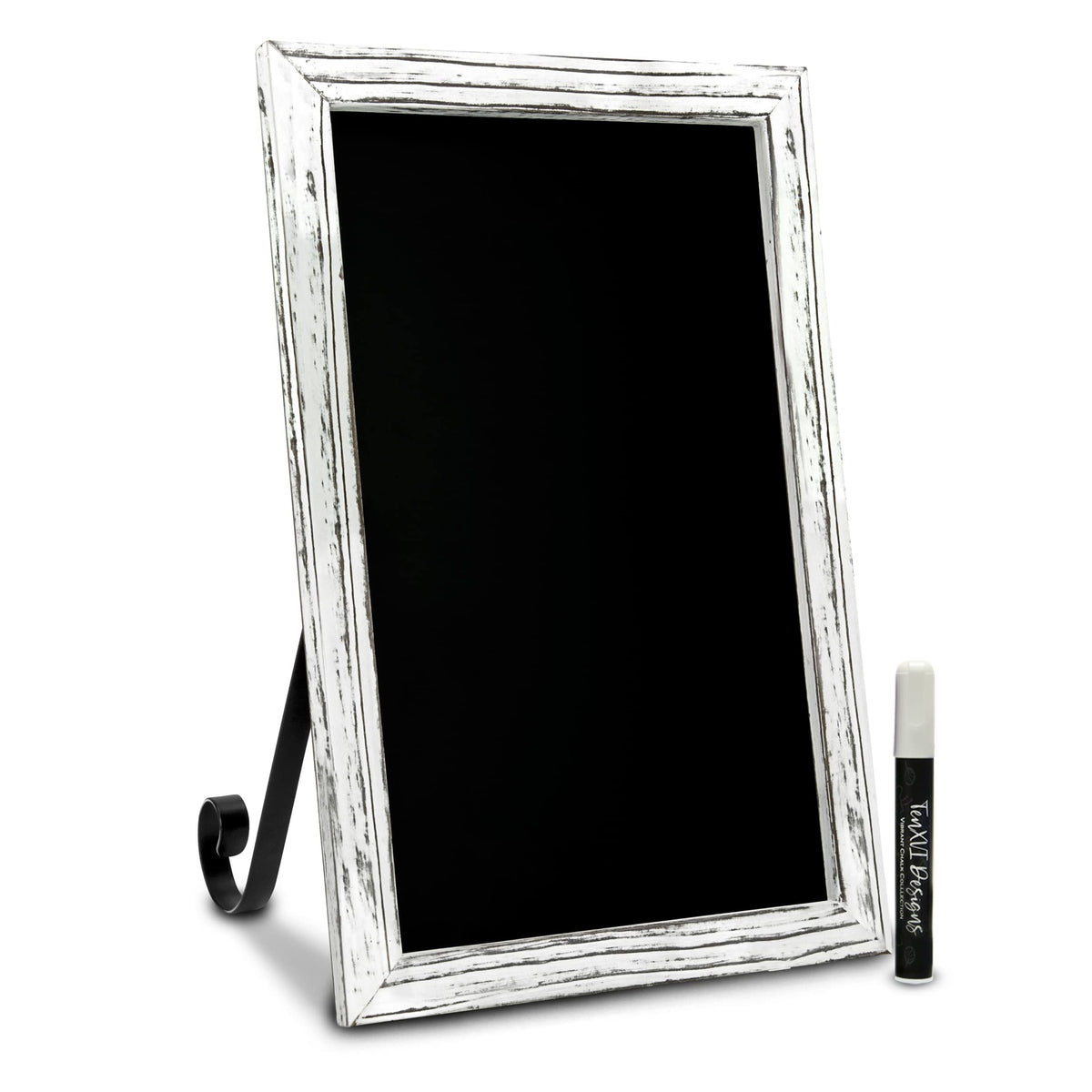 TenXVI Designs 11x17 magnetic chalkboard sign for versatile countertop signage and messaging.