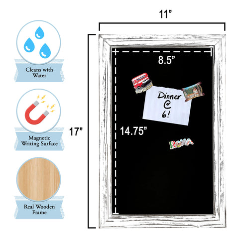 TenXVI Designs magnetic writing surface supports notes or fridge mounting.