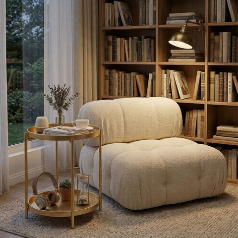 TeoKJ gold accent adds a stylish focal point to any room.