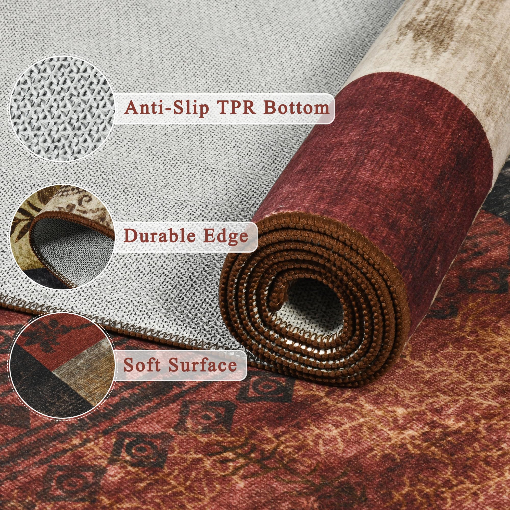Tepook living room rug with geometric pattern elevates interior décor.