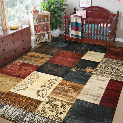 Tepook office rug non-slip surface aids safe, productive workspaces.