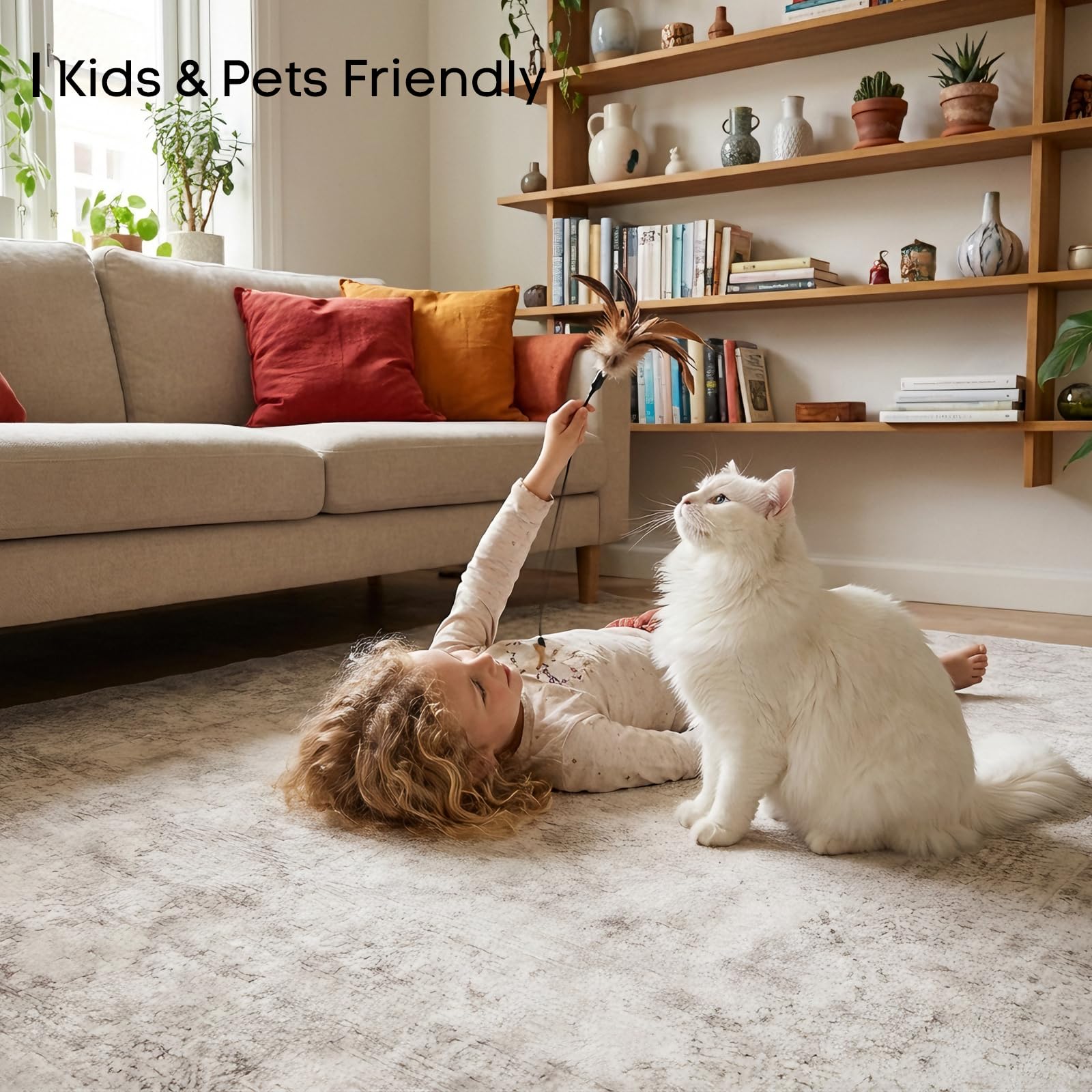 TerradWafs beige 8x10 rug arrives with minor creases for easy reshaping.
