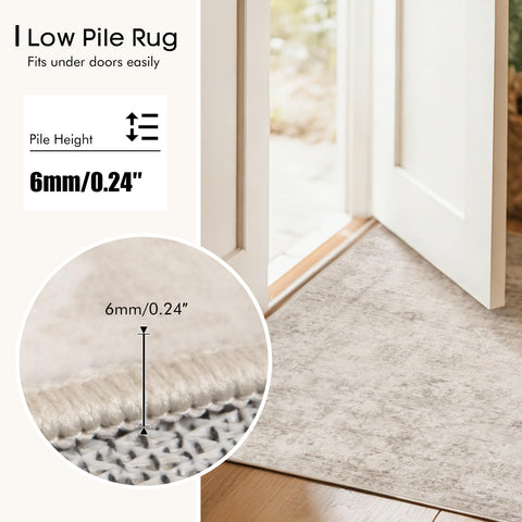 TerradWafs beige-neutral rug complements modern decor with neutral versatility.