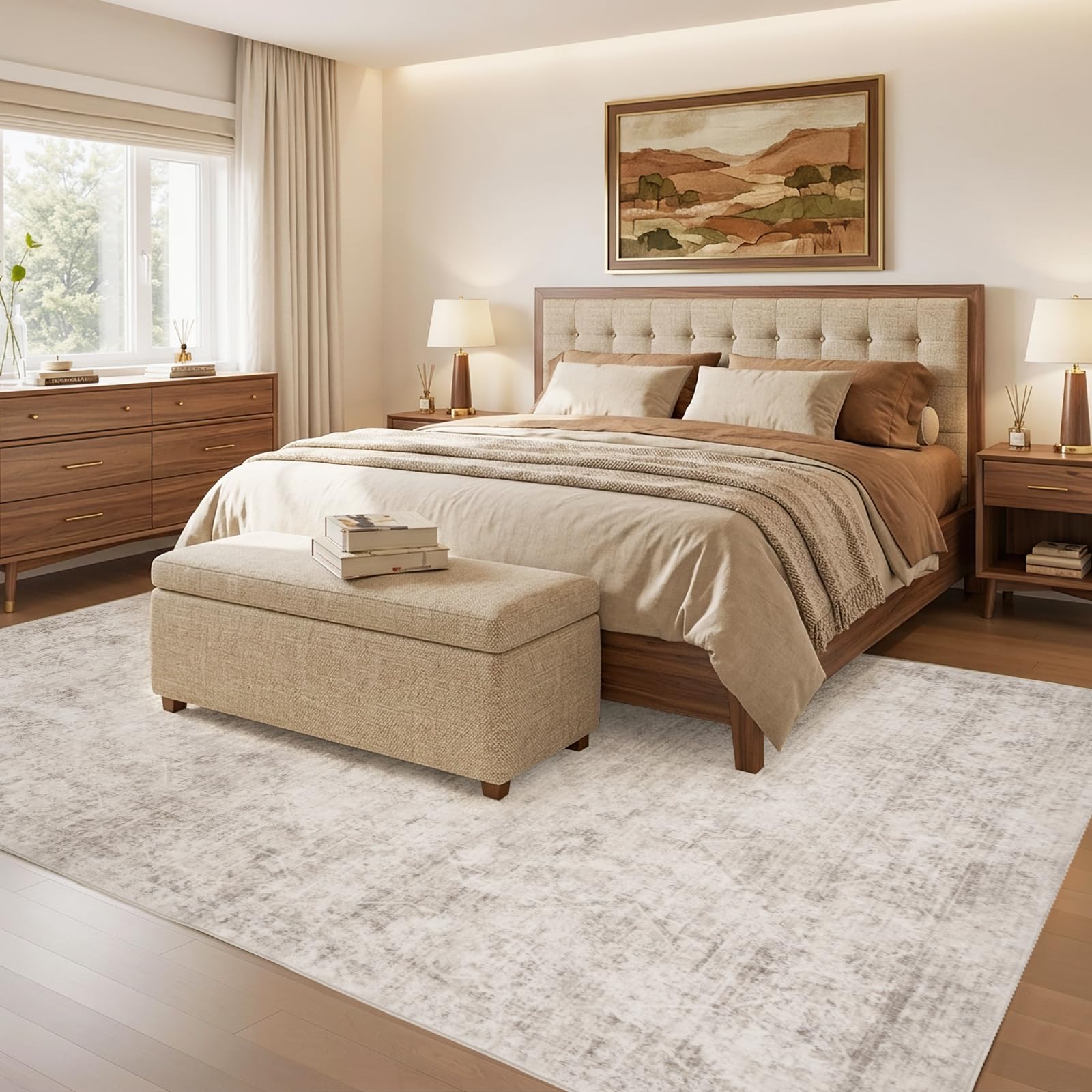 TerradWafs machine washable rug for quick cleanups after spills.