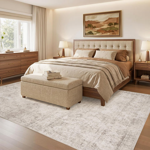 TerradWafs machine washable rug for quick cleanups after spills.