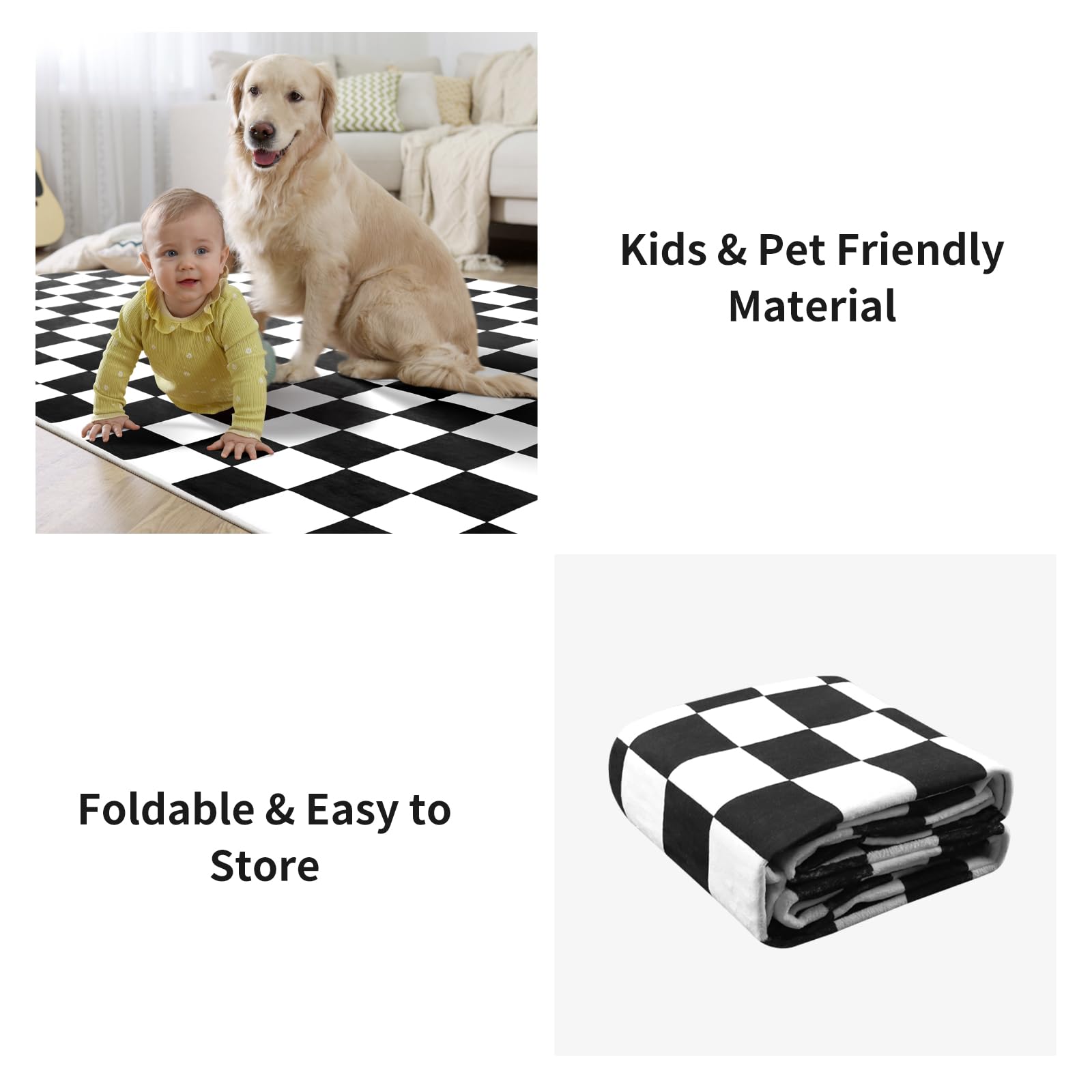 Terrug easy-care rug keeps spaces tidy with minimal effort.