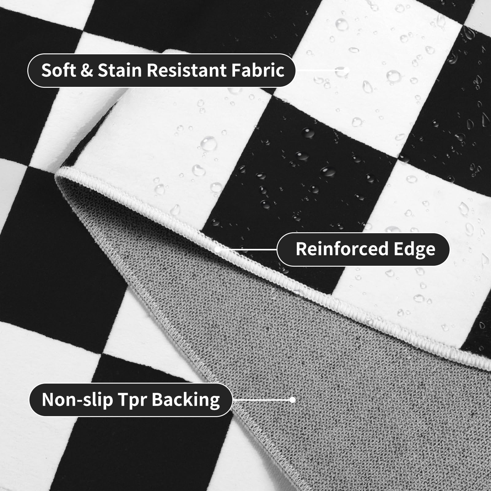 Terrug stain-resistant surface wipes clean from spills and crumbs.
