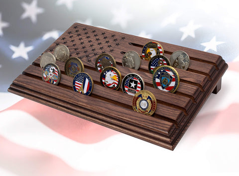 TESLYAR desk setup with coin display elevates organization