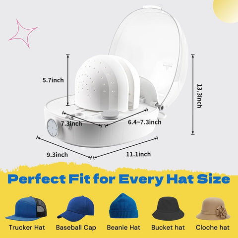 Tesmotor auto mode offers a 30-minute cycle for convenient hat care.