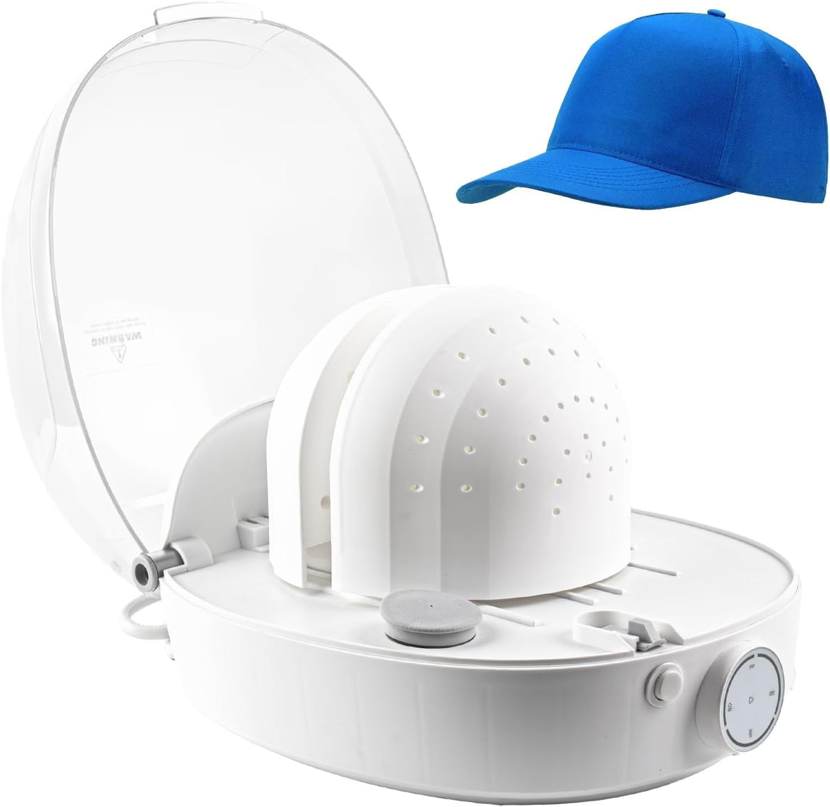 Tesmotor hat cleaner with steam injection holes for deep cleaning and deodorizing hats.