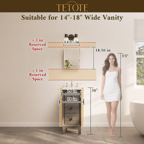 tetote rust resistant aluminum frame for durable bathroom storage