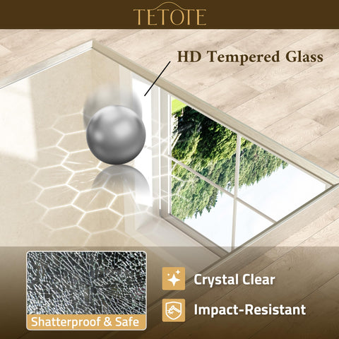 TETOTE anodized aluminum frame demonstrates rust-proof durability in humidity.