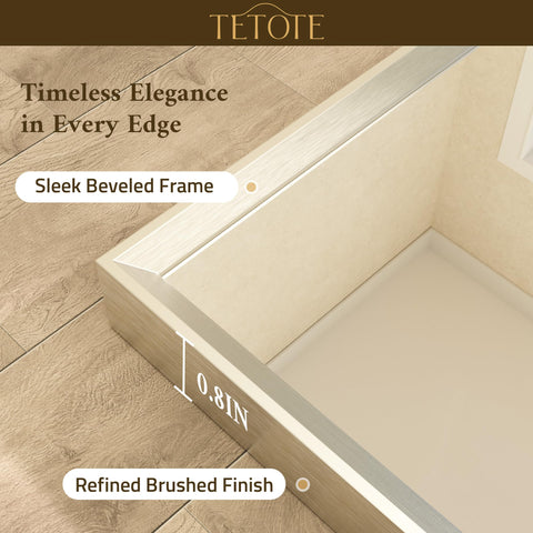TETOTE mirror close-up shows fixed brackets for secure installation.