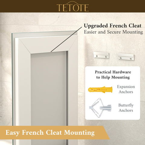TETOTE easy-install system supports horizontal or vertical mounting for flexible setup.