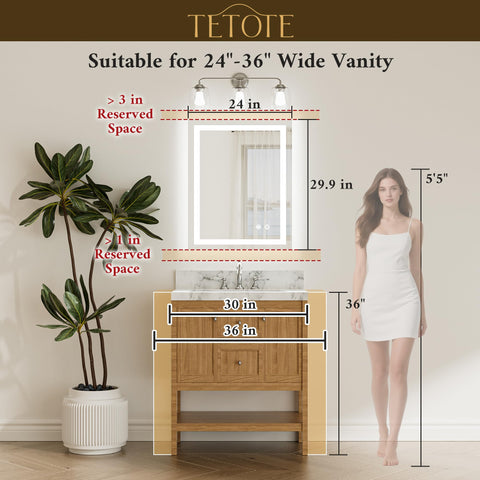 TETOTE waterproof design protects lighting in humid bathrooms for long life.