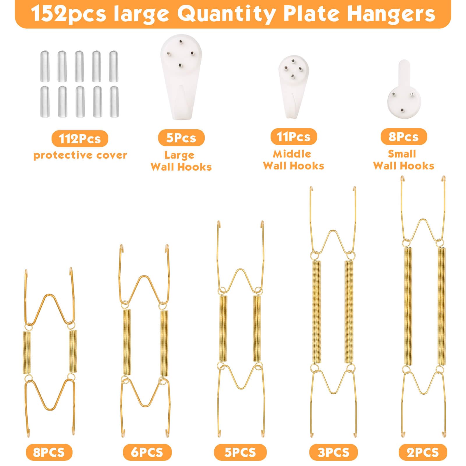 Tetutor 8-inch plate hanger blends on wall for an artful display.