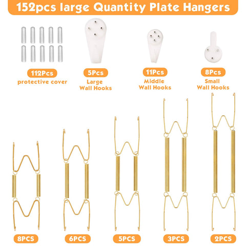 Tetutor 8-inch plate hanger blends on wall for an artful display.