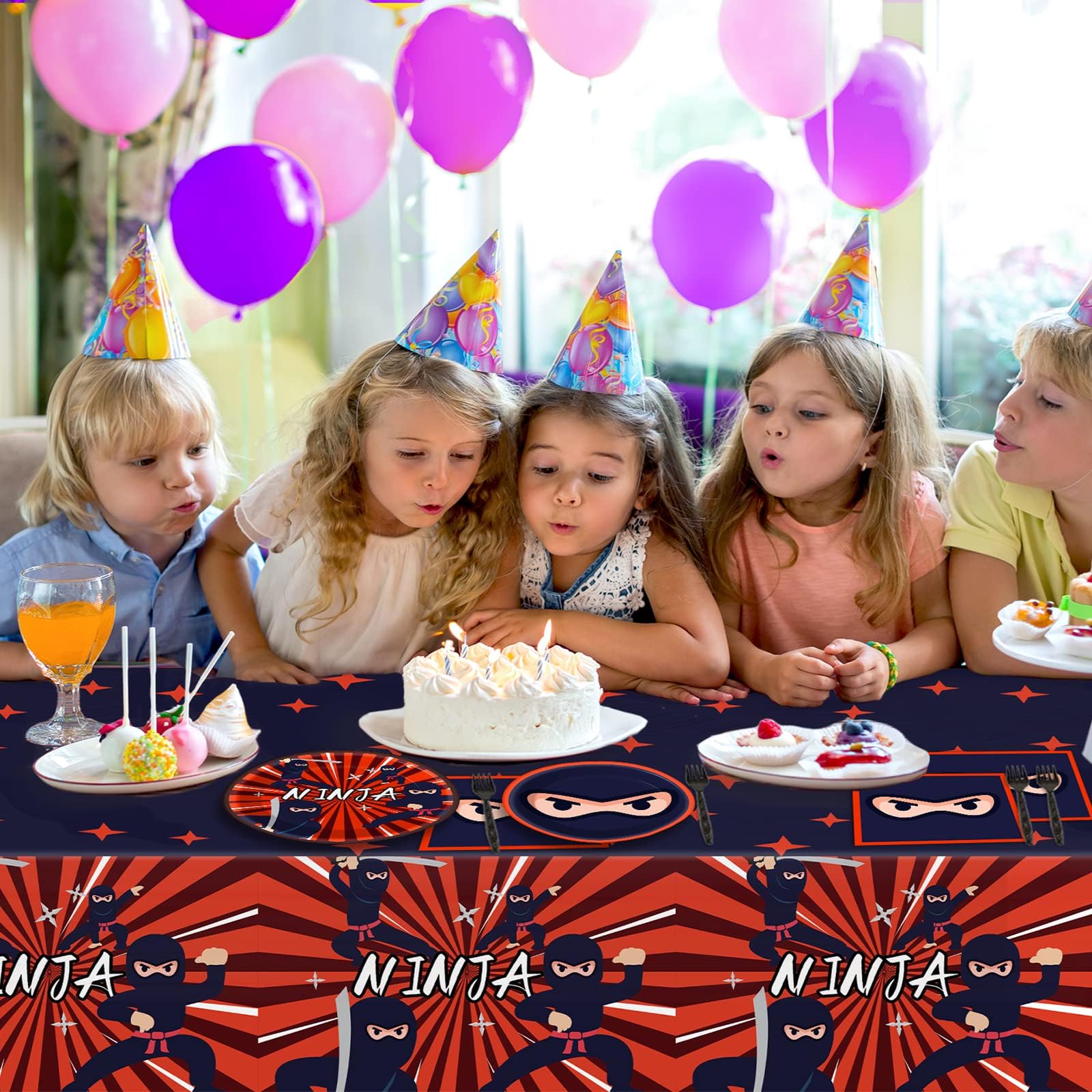 Tevxj Ninja Master party banner adds themed decor and photo-worthy moments.