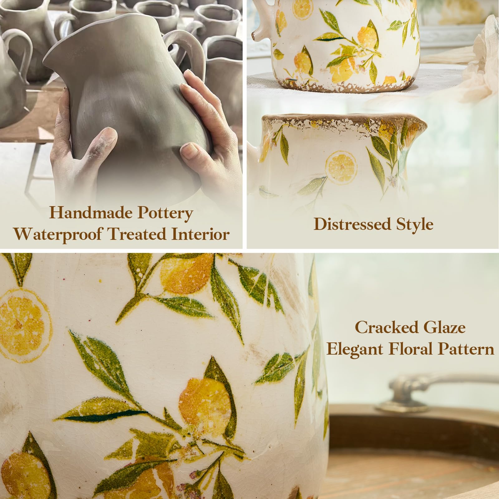 Teweiqi handle vase easy to carry and swap out floral displays.
