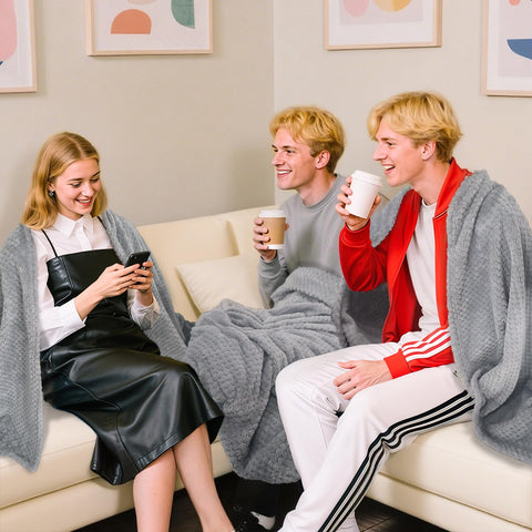 Tewloss couch protection blanket gray helps keep furniture clean.