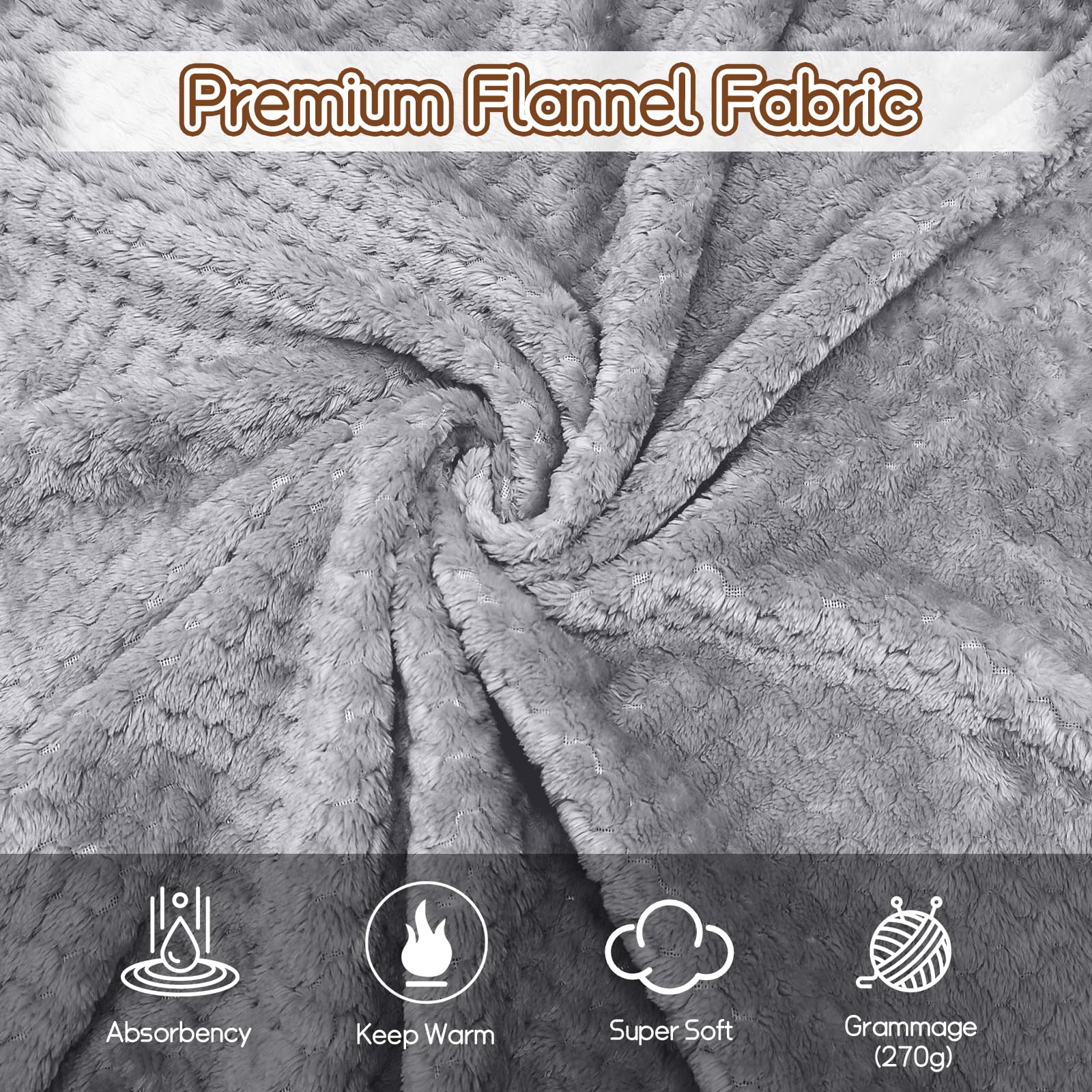 Tewloss lightweight warm blanket gray for everyday sofa comfort.