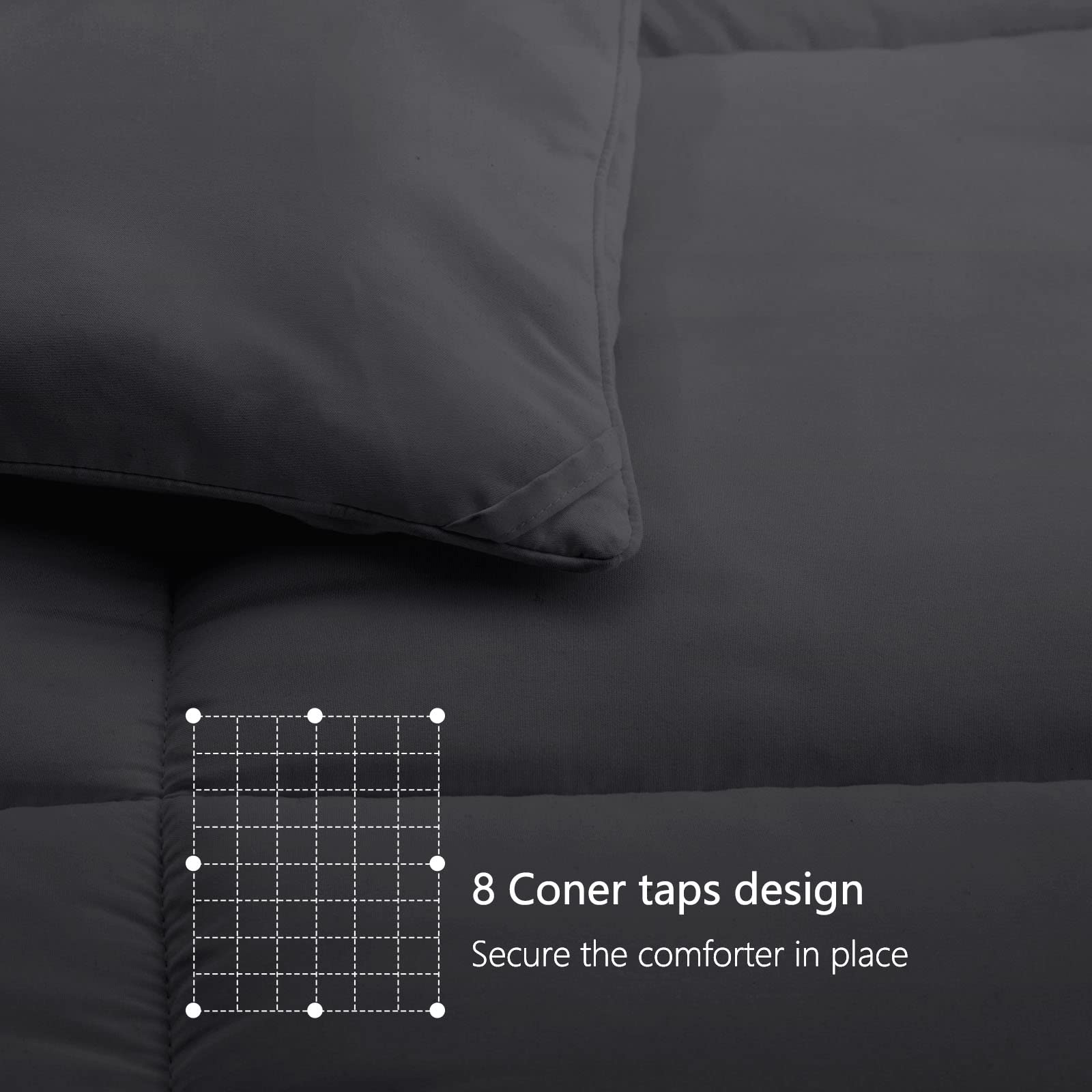 Texartist all-season duvet insert paired with duvet cover for versatile styling.