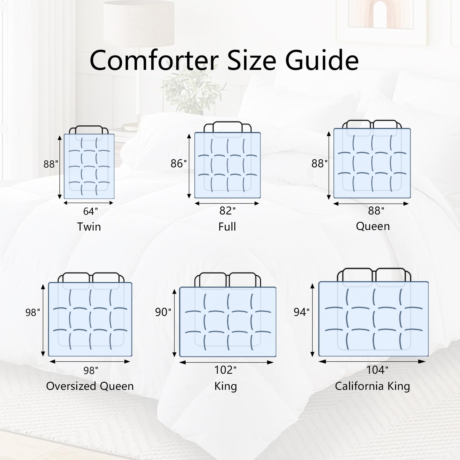 Texartist Premium 2100 Series king comforter luxury hotel style finish