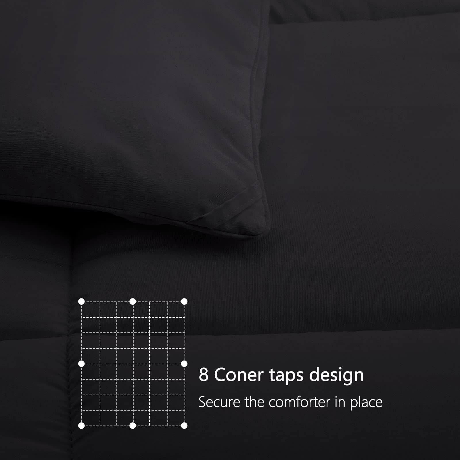 TEXARTIST Premium 2100 Series queen comforter machine washable in cold water for easy care